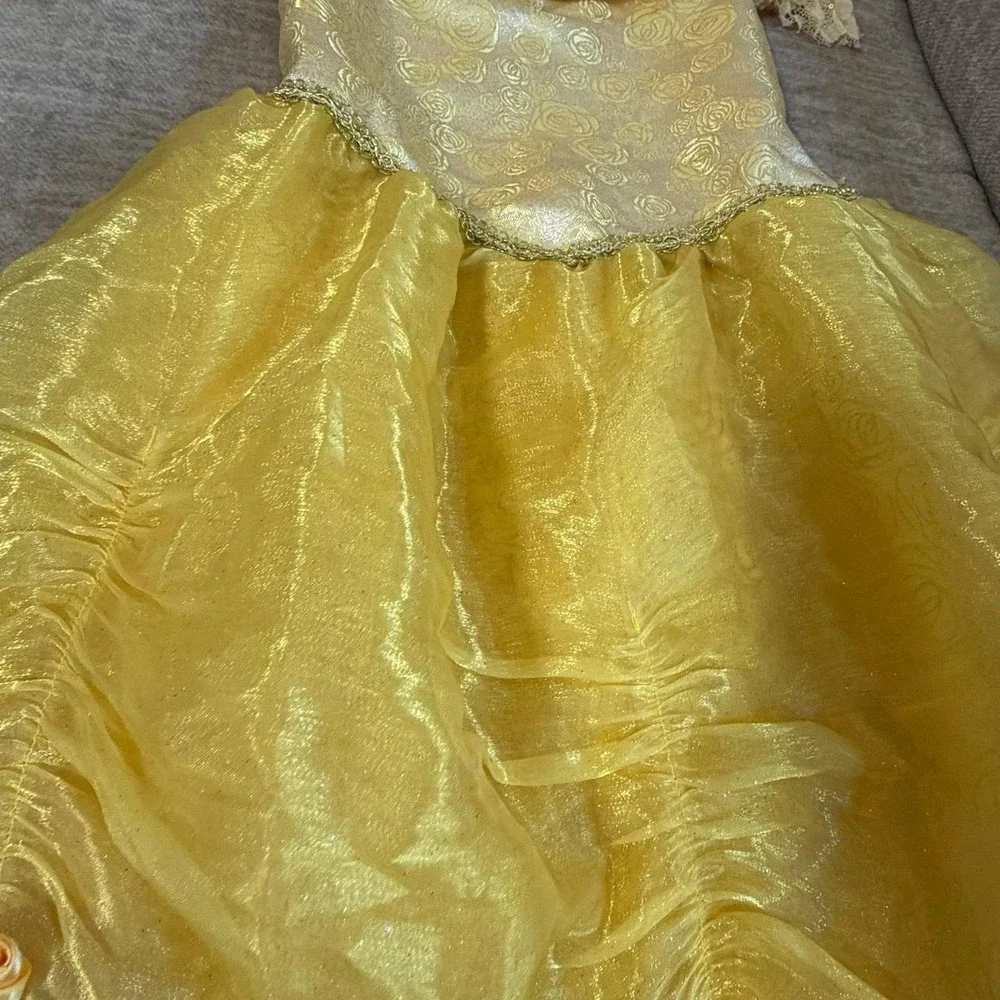 Disney Parks Belle Beauty and the Beast Princess Costume Dress Girls Large